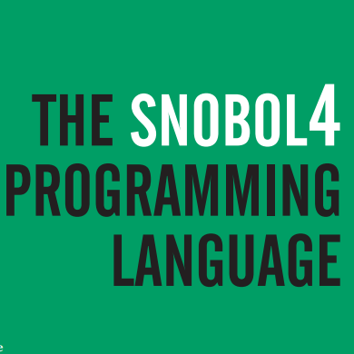 Spitbol and SNOBOL4 Syntax Highlighting